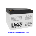 BATERIA LIVEN LVH12-104W 12V 26Ah ALTA DESCARGA LARGA VIDA