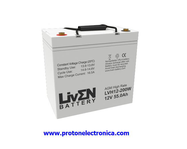 BATERIA LIVEN LVH12-200W 12V 55Ah
