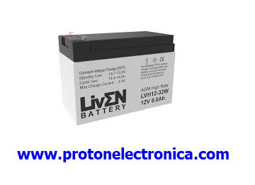 BATERIA LIVEN LVH12-32W 12V 8Ah