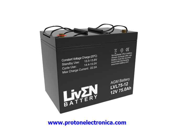 BATERIA LIVEN LVL75-12 12V 75Ah