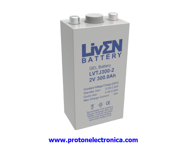 BATERIA LIVEN LVTJ300-2 2V 300Ah GEL ESTACIONARIA