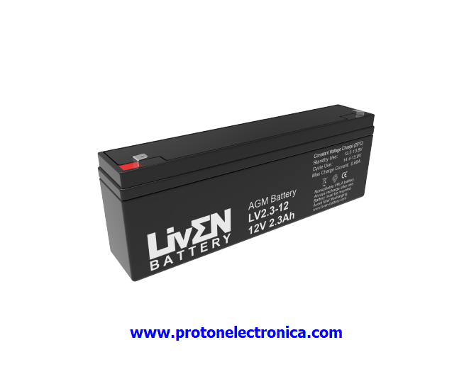 BATERIA LIVEN LV2,3-12 12V 2,3Ah F1