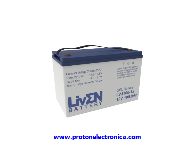 BATERIA LIVEN LVJ100-12 12V 100Ah GEL HIBRIDA